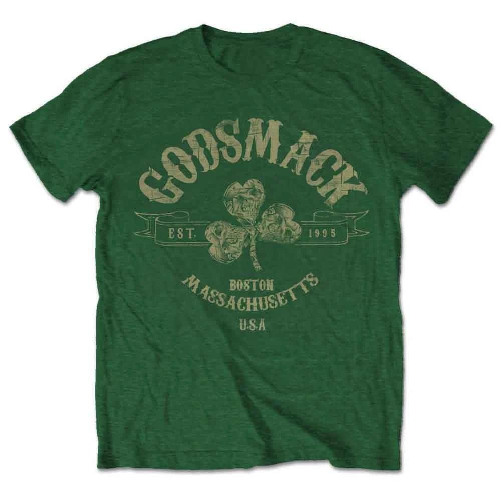 Godsmack T Shirt Celtic Band  Boston Usa  Unisex Green